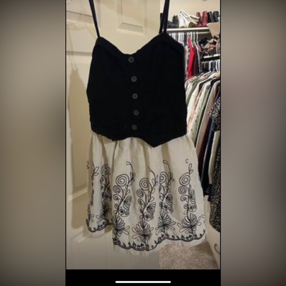 Chic Black and White Dress